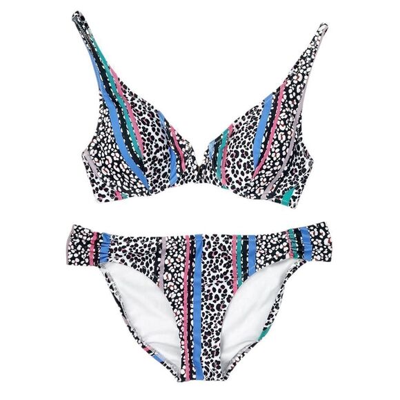 Jessica Simpson Leopard Bikini Small - Picture 4 of 7